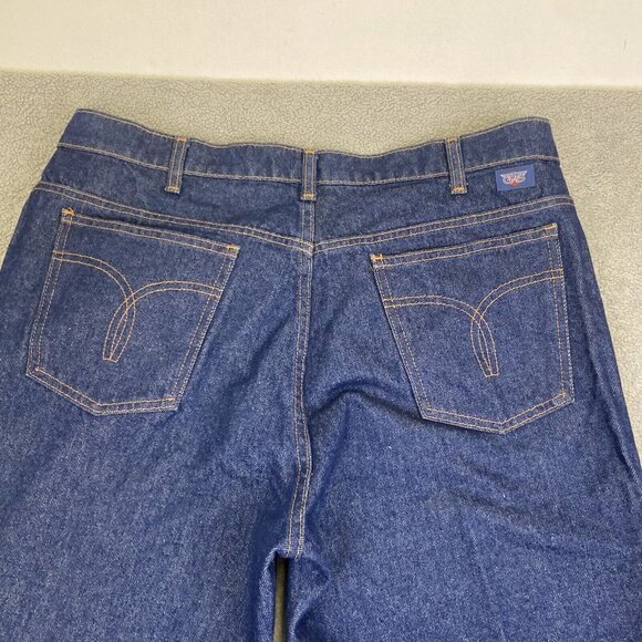 GWG Scrubbies Boot Cut Navy Blue Men's Jeans 38x28*‎ Vintage - Picture 11 of 13